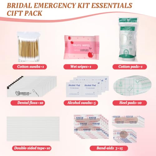Bridal Emergency Kit - 19-in-1 Wedding Day Essentials for Bride & Bridesmaids