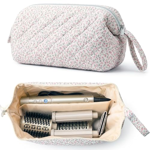 Quilted Hair Tools Travel Bag for Dyson Airwrap & Shark FlexStyle