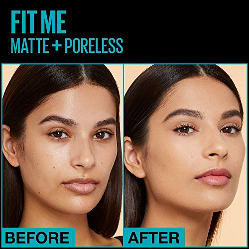 Maybelline New York Fit Me Matte + Poreless Liquid Foundation, Pouch Format, 222 True Beige, 1.3 Ounce