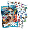 Sea Creature Temporary Tattoos for Kids - 50 Pack