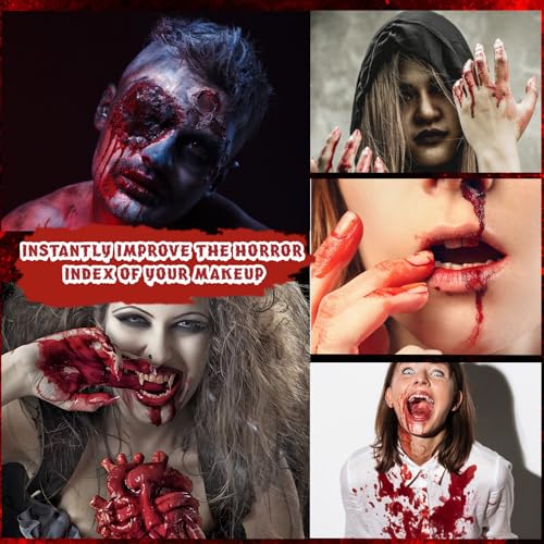Halloween SFX Makeup Kit with Scar Wax, Liquid Latex & Stage Blood