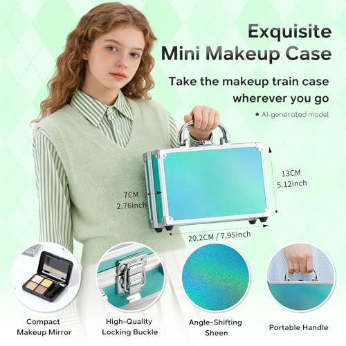 Color Nymph Beginner Makeup Kit with Train Case - 24 Colors