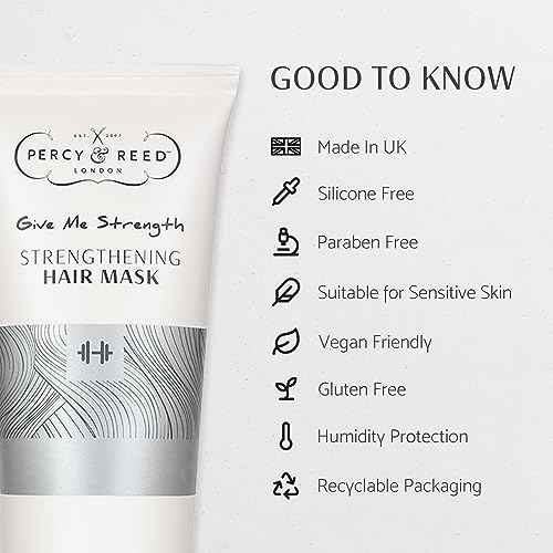 Percy & Reed Hair Mask, Give Me Strength Strengthening Hair Mask - Deeply Moisturizes, Build Strong and Thick Hair, Reduces Breakage After Single Use - 6.7 fl oz, 200 ml