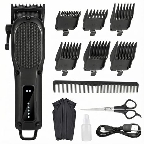 NUTCORE Cordless Professional Hair Clippers for Men - Rechargeable Beard Trimmer