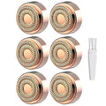 Generation 2 Hair Removal Replacement Heads Pack - 6 Hypoallergenic Heads for Flawless Device