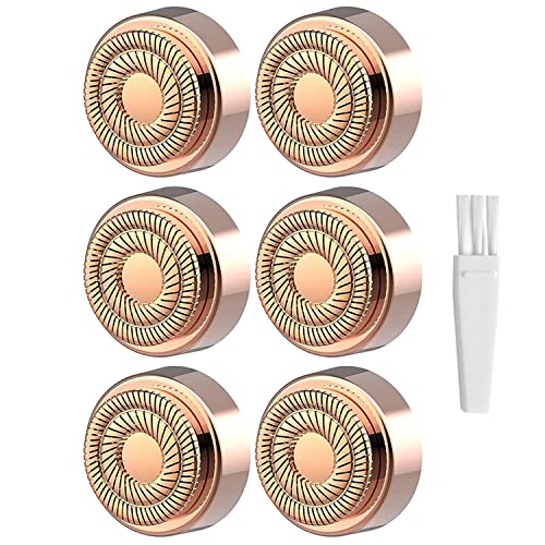 Generation 2 Hair Removal Replacement Heads Pack - 6 Hypoallergenic Heads for Flawless Device