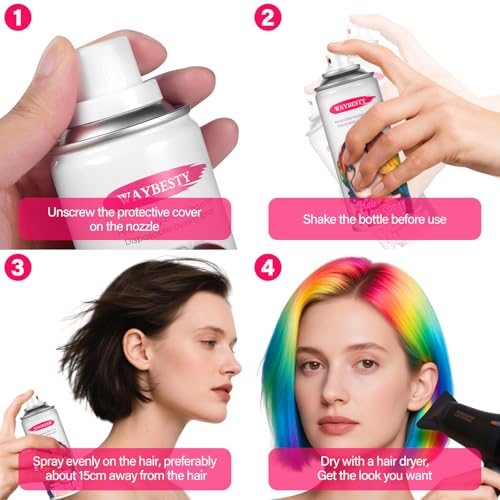Temporary Black Hair Color Wax - Washable Dye for Parties & Cosplay