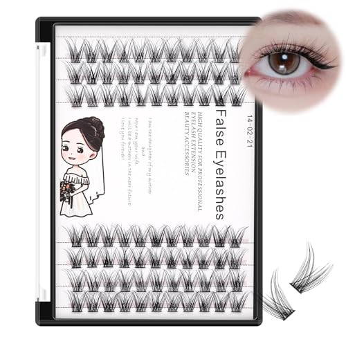 D Curl Cluster Eyelashes 84 Pieces 8MM Natural Style