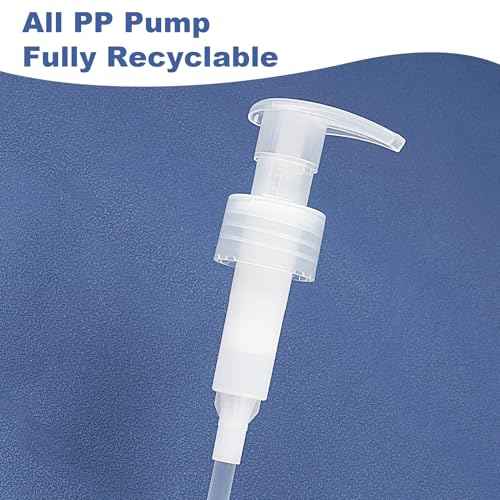 Plastic Soap Dispenser Empty Pump Bottles 16.9oz 2 Pack Refillable Liquid Hand Soap Bottle with Leak-Proof Pump for Kitchen, Bathroom, Office Clear