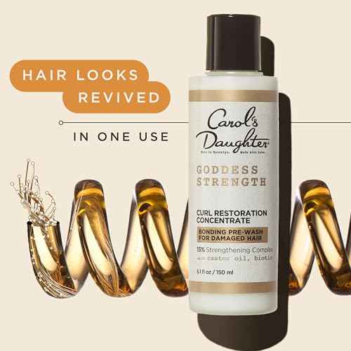 Carol's Daughter Goddess Strength Curl Restoration? Concentrate, Bonding Pre Shampoo Hair Repair Treatment For Damaged Hair, 5.1 Fl Oz
