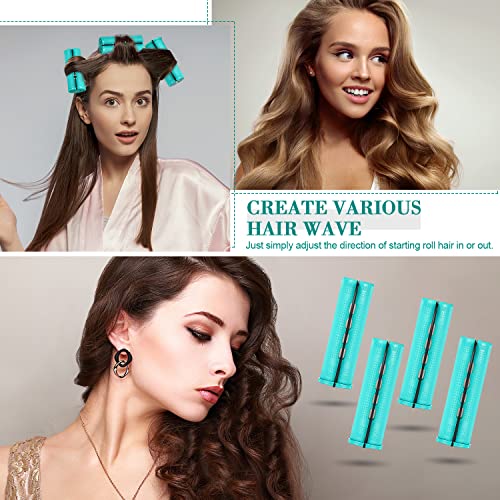 Chuangdi 24 Pcs Cold Wave Hair Perm Rods with Rat Tail Comb