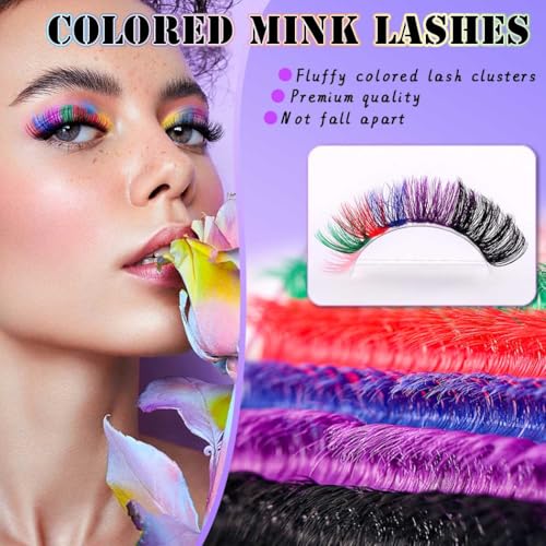Uranian Colored Lash Clusters 280pcs DIY Extensions 8-16mm