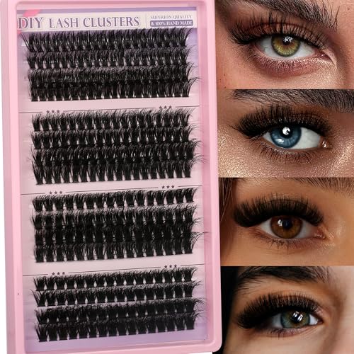 280Pcs Wispy Lash Clusters Kit - DIY Eyelash Extensions with Tools