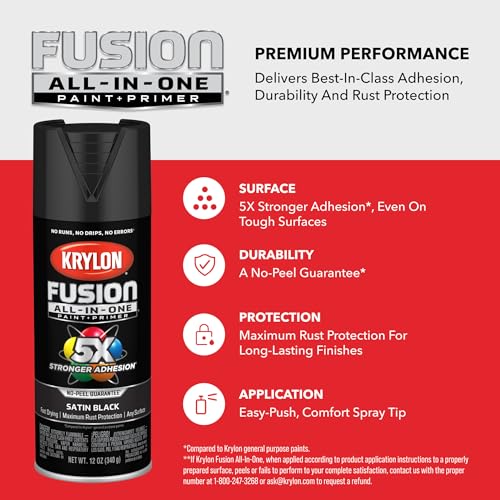 Krylon Fusion All-In-One Spray Paint 12oz Gloss Red Plum