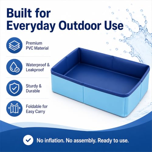 Portable Collapsible Foot Bath for Pool and Beach Use - 19.69"
