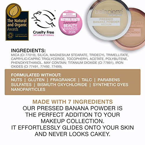Bellapierre Banana Setting Powder – Talc-Free Under-Eye Brightening