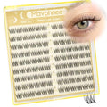 Mavphnee 8mm Lash Clusters Natural Clear Band CC Curl 108PCS (Natural)