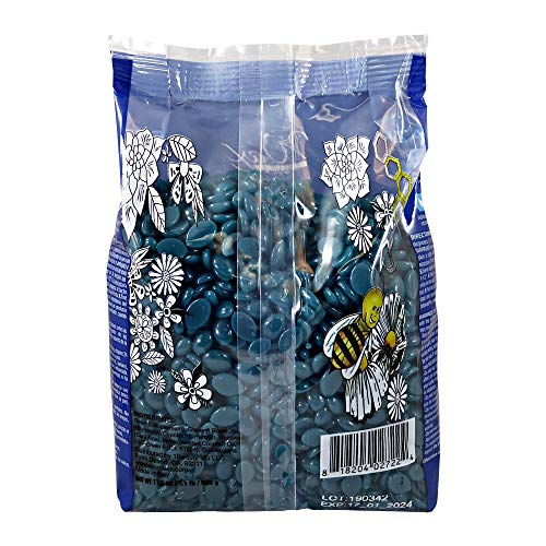 Waxness Azulene Hard Wax Beads 1.1 lb - Stripless Facial & Body Wax, Made in Italy - Professional Quality