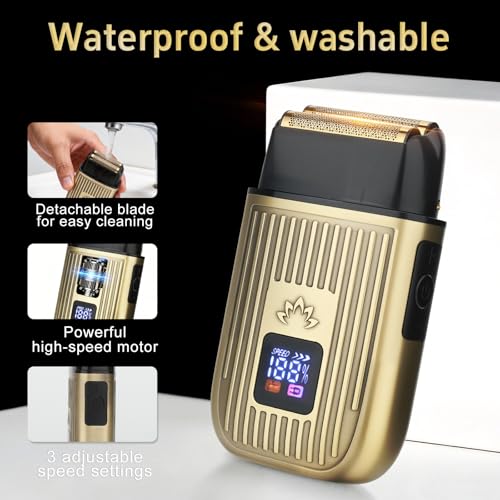 Lanumi Gold 4-in-1 Grooming Kit with 13 Guide Combs - All-in-One Hair, Beard & Nose Trimmer Set