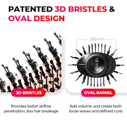 TYMO Hair Dryer Brush 4-in-1 Ionic Straightener Volumizer