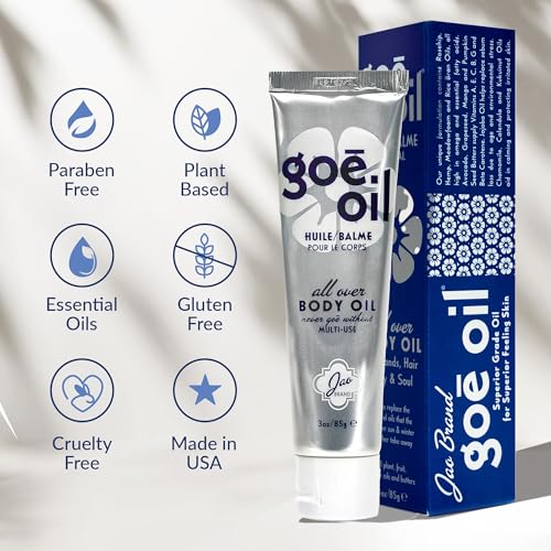 Jao Brand Go? Oil | All over Hand, Face, & Body Oil | Intensive Moisturizer & Hydrator With Natural Oil Extracts | Plant-Based, Gluten-Free | No Parabens & Sulphates | 3 oz