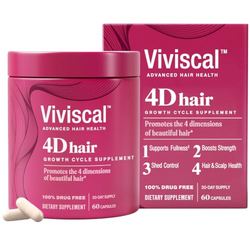 Viviscal 4D Hair Growth Supplements for Women, 60 Count