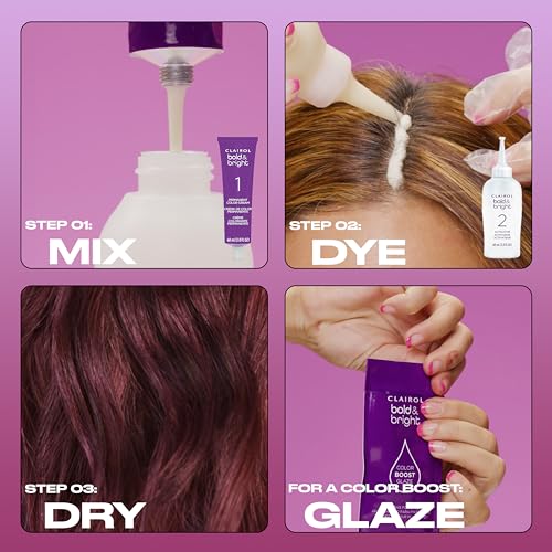 Clairol Bold & Bright V3 Intense Passion Plum Permanent Hair Dye