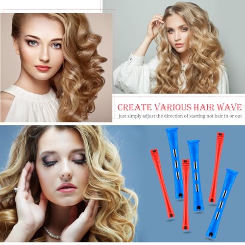 WILLBOND 72 Pcs Hair Perm Rods Set with Pintail Comb