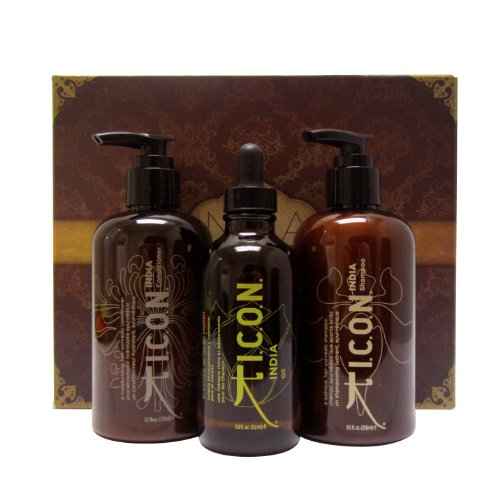 ICON INDIA Hair Care Trio Set(India-Oil, Shampoo, Conditioner)