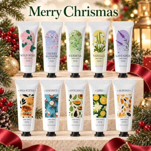 Spa Luxetique 10 Pack Hand Cream Gifts Set, 1 Fl Oz Each Travel Size