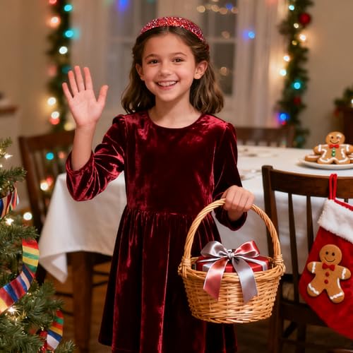 Glitter Headbands for Girls Women, Sparkly Sequin Christmas Hairbands for Girls Non-slip, Cute Bling Headbands Hair Accessories For Christmas Holiday Party Favors Gifts