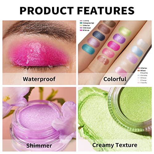 Oulac Hot Pink Cream Eyeshadow - Waterproof 12hr Wear