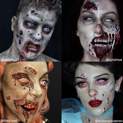 Mehron Makeup Premium Character Kits| Makeup Kits for Halloween & Cosplay| Made in the USA | Complete Makeup Kit | Includes all Makeup, Tools, & Instructions on How to Create the Look | (Zombie)