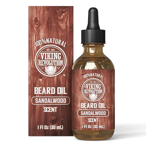 Viking Revolution Beard Oil with Argan & Jojoba - Sandalwood
