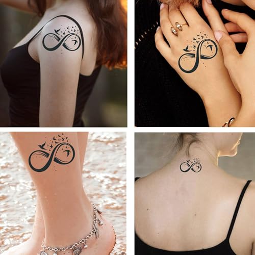 Waterproof Temporary Tattoos - 6 Sheets, Long-Lasting Fake Tattoos