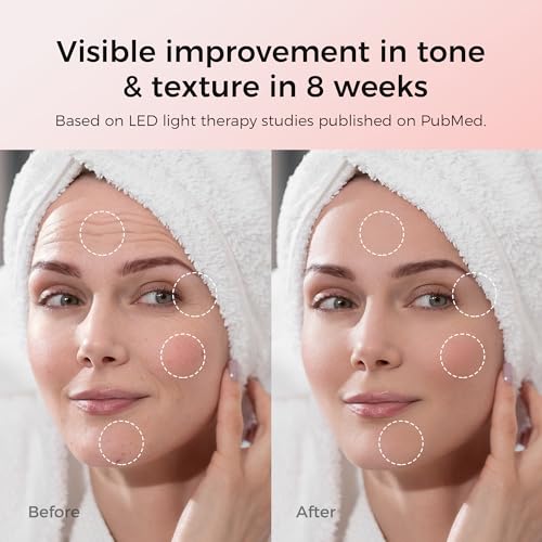 Red Light Therapy Face Mask - 3 LED Modes | Wireless & Rechargeable