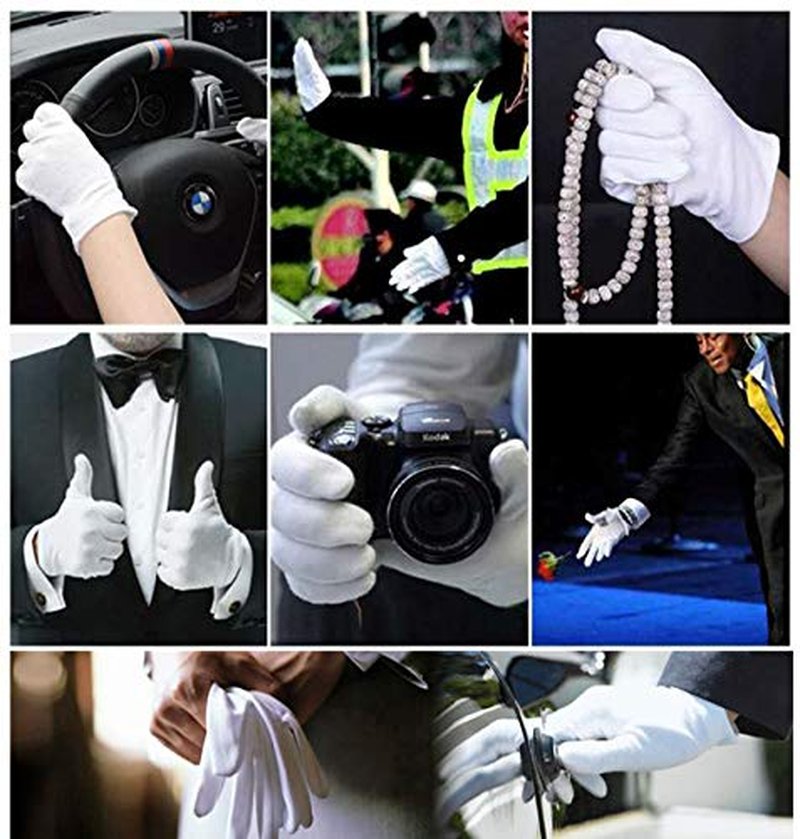 Cotton Gloves for Eczema Relief - Soft Breathable Moisturizing Liners