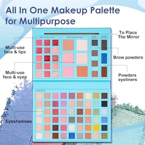 Color Nymph All-in-One Makeup Palette - 54 Eyeshadows, Blush, Bronzer