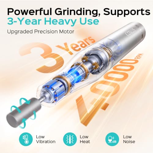 COSLUS E51 Professional Nail Drill - 40,000 RPM Rechargeable File