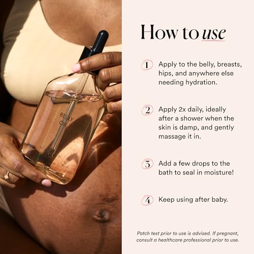 HATCH Belly Oil for Pregnancy Stretch Marks, 6.7 oz