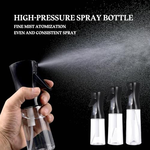 3-Pack Continuous Spray Bottles for Hair & Plants - 200ml, 300ml, 500ml