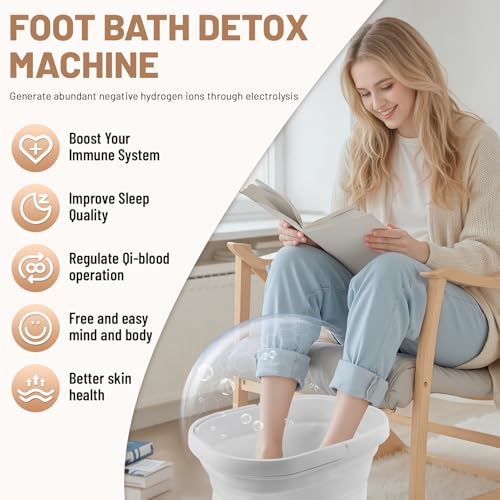 Ionic Foot Detox Bath Machine with 2 Arrays & 80 Liners