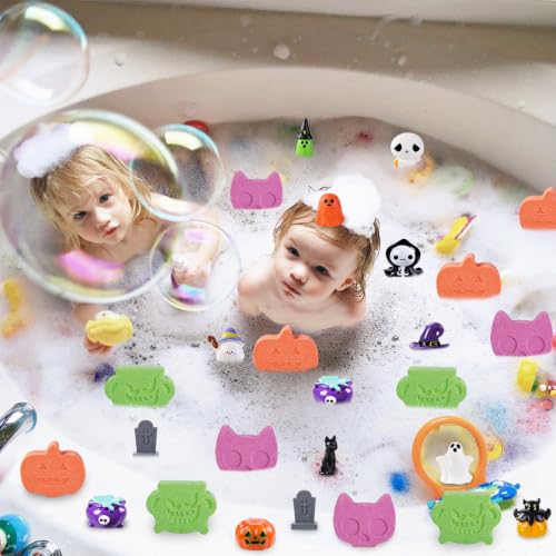 Halloween Bath Bombs with Toys - 12 Pack Fizzy Set for Kids