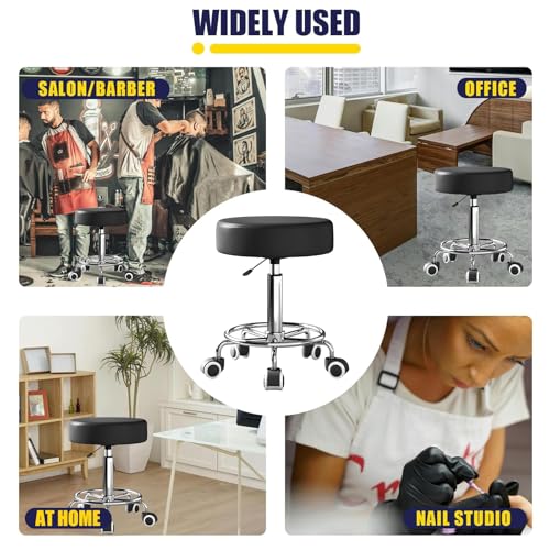YEEZEE Rolling Stool with Wheels & Ultra Soft Cushion - Variation 1