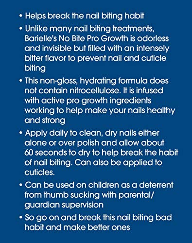 Barielle No Bite Pro Growth Nail Biting Prevention Treatment - 0.5 oz