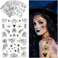 Halloween Spider Temporary Tattoos - 94 Pieces, 12 Sheets
