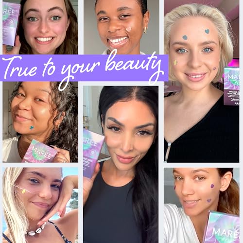 MAREE Eye Gels & Acne ¬³learing Devices Bundle - Under Eye Gels for Puffy Eyes and Dark Circles, Hydrocolloid Acne Therapy Device - Marine Collagen & Hyaluronic Acid, Green Algae Extract & Tea Tree Oil