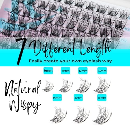 Lash Clusters Natural Look 9-16mm D Curl 140 pcs