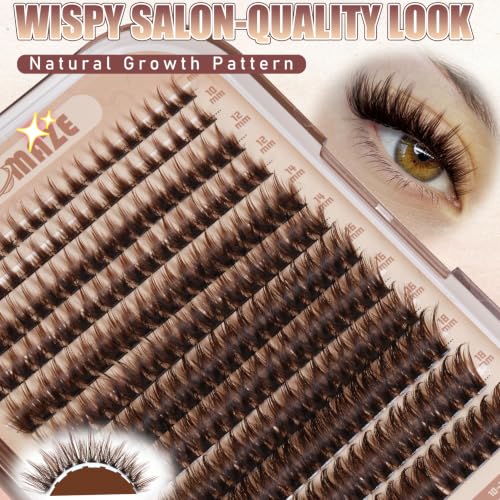 Brown Manga Lash Clusters - Wispy Eyelash Extensions 10-18MM