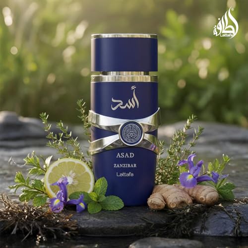 Lattafa Asad Zanzibar Eau de Parfum for Men, 3.4 oz
